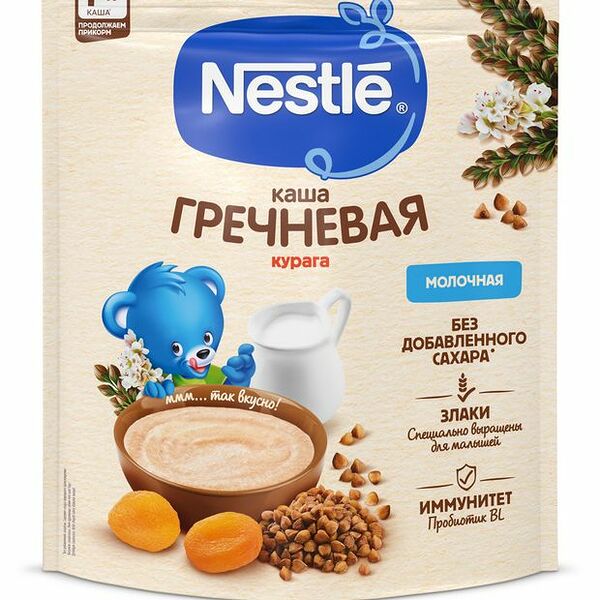 Каша Nestle Молочная Гречневая с курагой 200 г