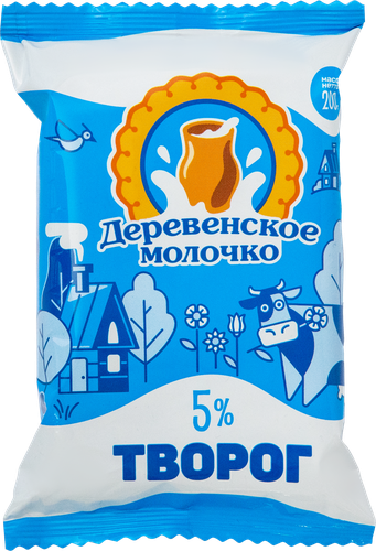 

Творог Деревенское молочко Творог 5% 200 г