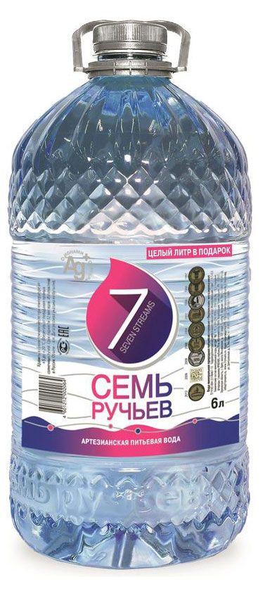 

Вода питьевая Семь ручьев Окуловская негазированная 6000 мл