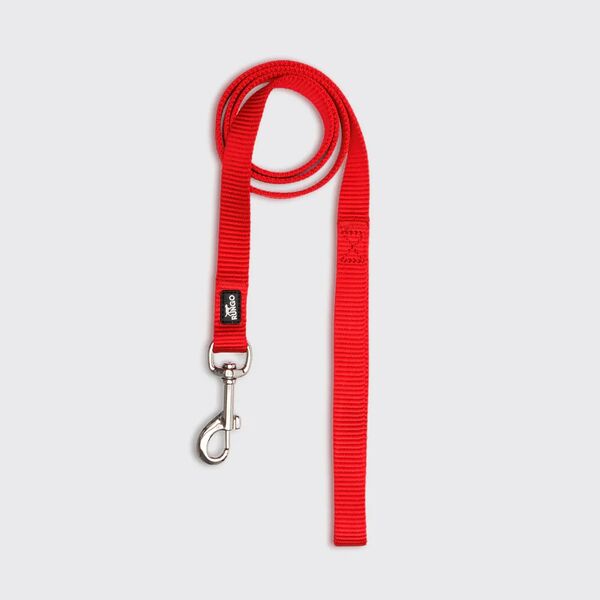 Поводок нейлоновый для собак, 15 мм, 120 см, красный