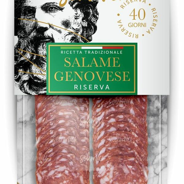 Колбаса сыровяленая Solemici Салями Дженовезе нарезка, 70 г