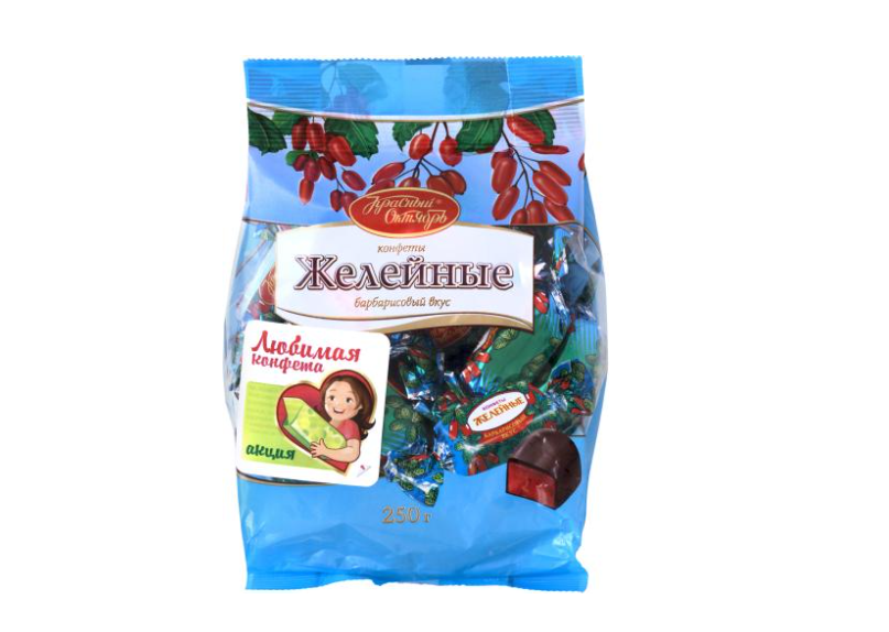 

Конфеты Красный Октябрь желейные барбарисовый вкус 250 г