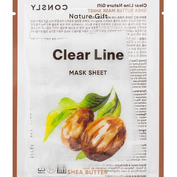 Питательная тканевая маска Consly Nature Gift Clear Line Shea Butter 25 мл