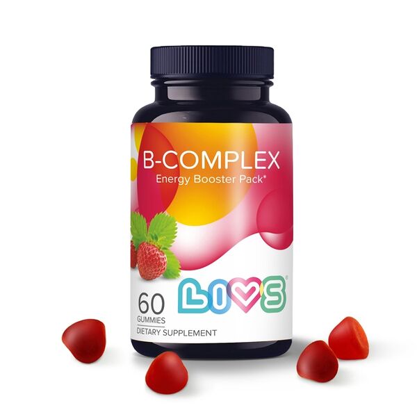 Пастилки LIVS Energy B-complex жевательные клубника 60 шт
