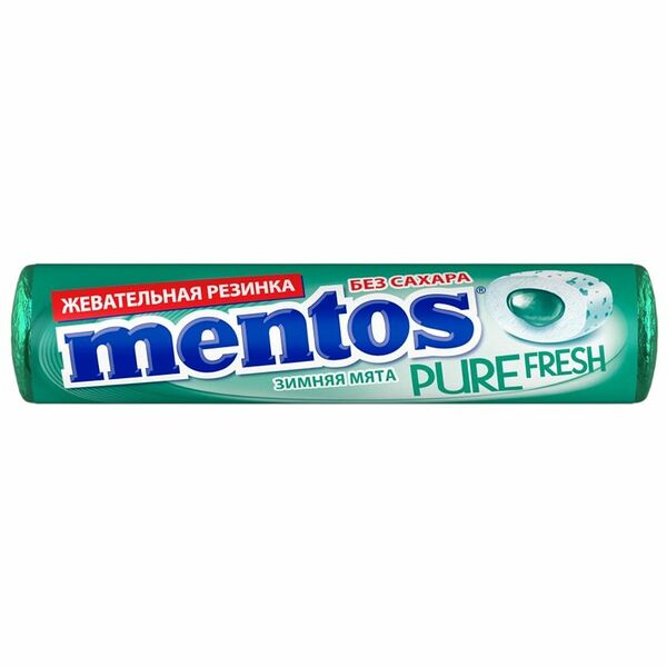 Жевательная резинка Mentos Pure Fresh зимняя мята 15.5 г