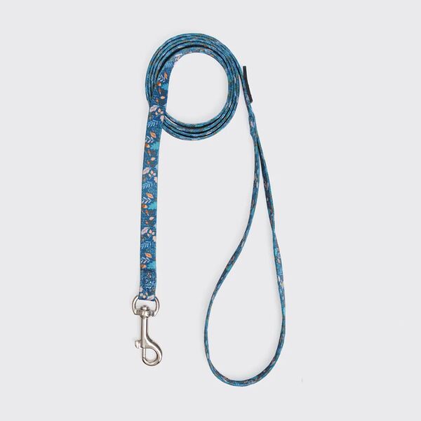 Поводок Rungo 1x120 см цветочный синий