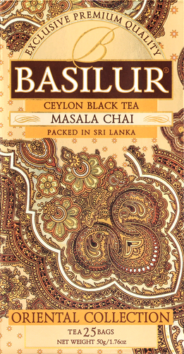 

Чай Basilur Восточная Коллекция Масала чёрный с пряностями 25 шт. х 2 г