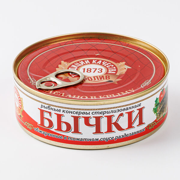 Бычок обжаренный Пролив в томатном соусе 240 г