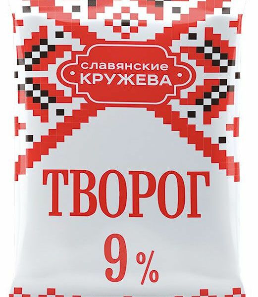 Творог Славянские Кружева 9% 180 г