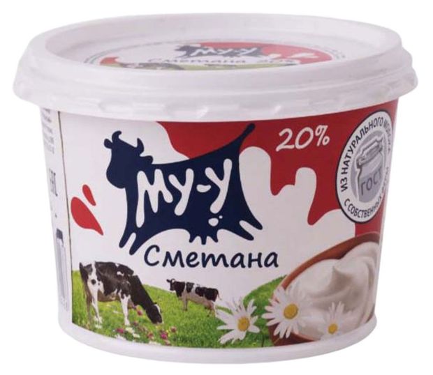 

Сметана Му-у 20%, 300 г