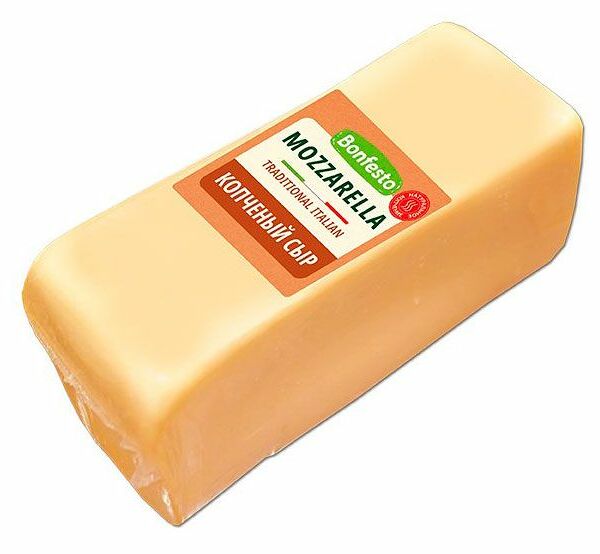 Сыр полутверый Bonfesto Моцарелла копченый 40% бзмж, вес