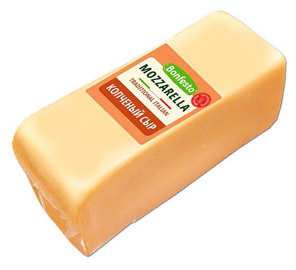 

Сыр полутверый Bonfesto Моцарелла копченый 40% бзмж, вес