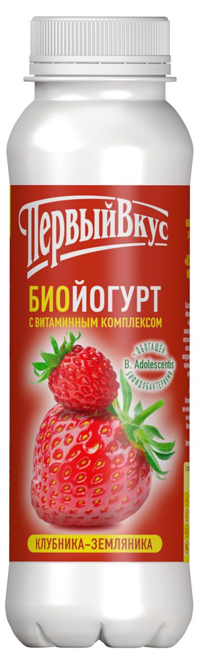

Биойогурт Первый Вкус Клубника-Земляника 2.5% 270 мл