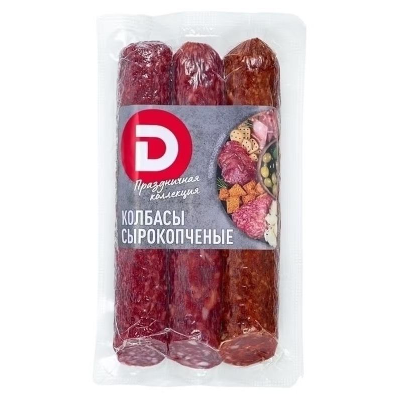 

Набор сырокопченых колбас Дымов 400 г
