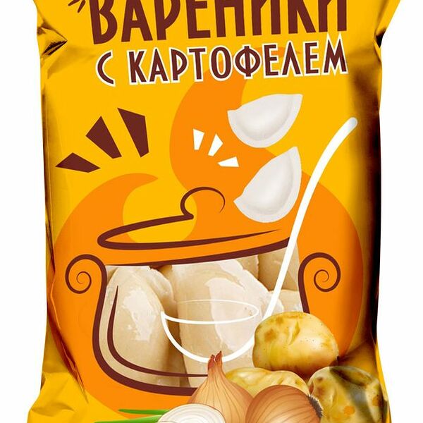 Вареники Саратов-Холод Плюс с картофелем 1 кг