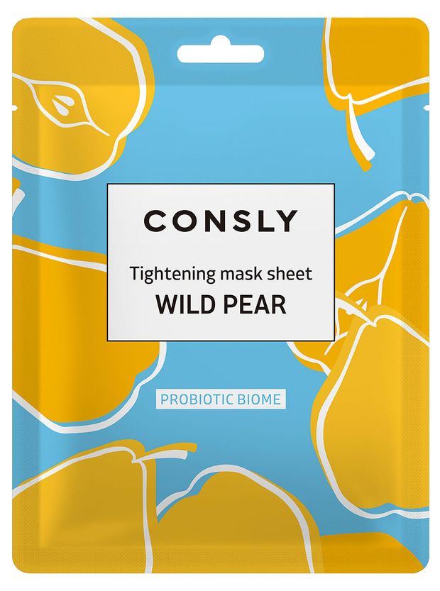 

Маска тканевая Consly Probiotic Biome Wild Pear с экстрактом дикой груши, 25 мл