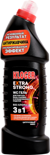 

Гель для сантехники KLOGER Extra Strong 3в1, 750мл