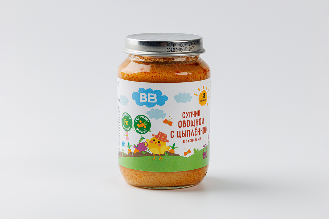 

Супчик овощной с цыпленком, с кусочками