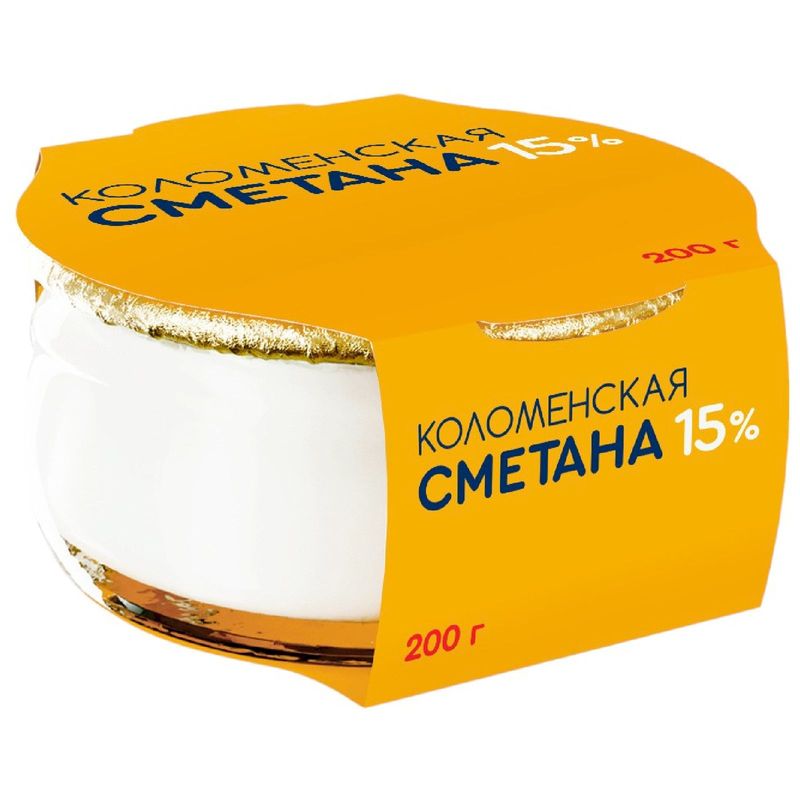 

Сметана Коломенская 15% стекло 200 г