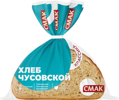 

Хлеб Смак ГОСТ ржано-пшеничный чусовской в нарезке половинка 300 г
