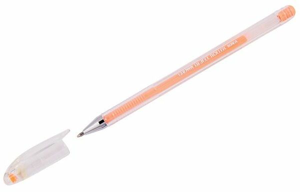 Ручка гелевая CROWN Hi-Jell Pastel 0,8мм оранжевая пастель Арт. HJR-500P
