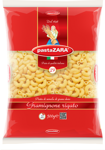 

Макароны Pasta Zara Gramignone rigato №27 500 г