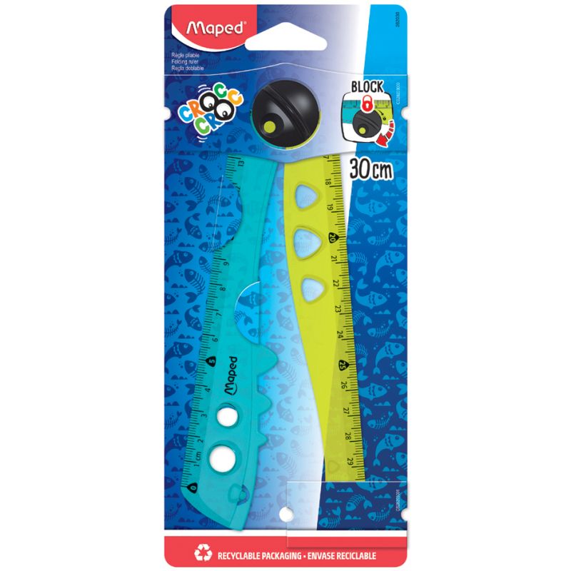 

Линейка Maped Croc 15-30 см складная полупрозрачная