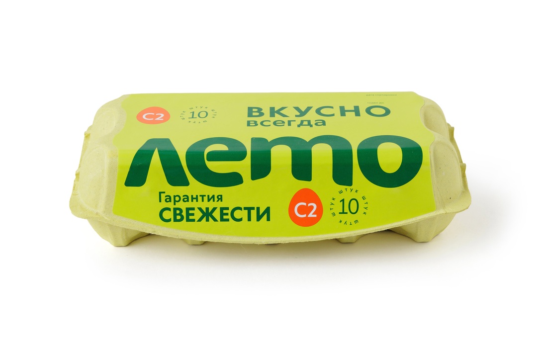 

Яйцо куриное Лето C2 10 шт 550 г