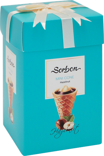 

Конфеты Sorbon Мини-рожок хрустящий Фундук с какао, 200 г