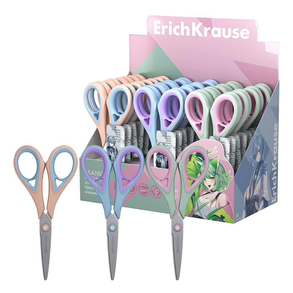 

Ножницы ErichKrause Manga, 16 см 1 шт цвет в ассортименте