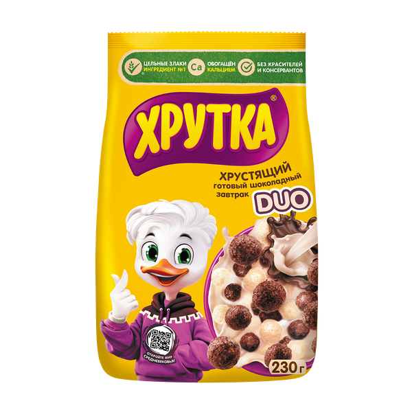 Завтрак Хрутка Duo шарики 230 г