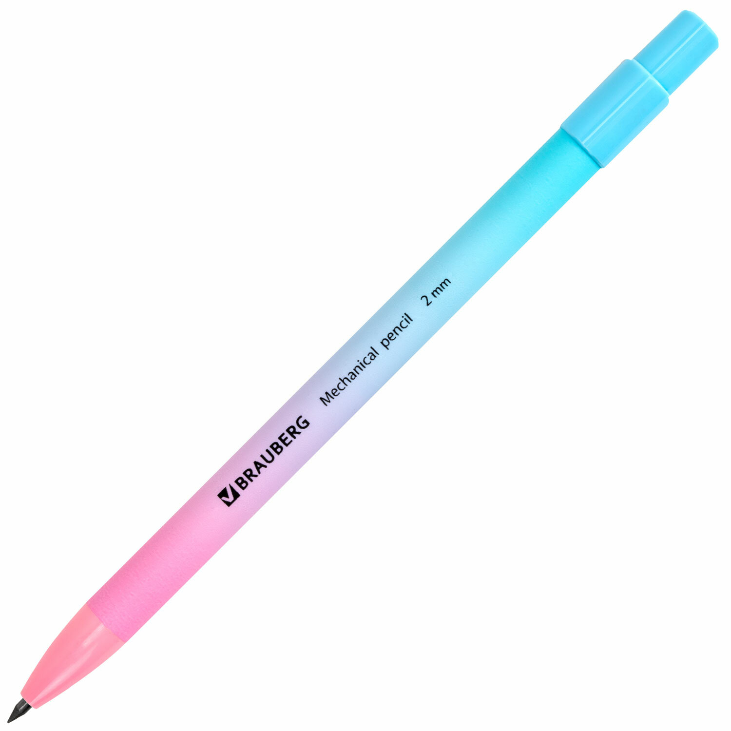 

Карандаш механический Brauberg 2 мм, цанговый, точилка, корпус Grade Pastel, в ассортименте