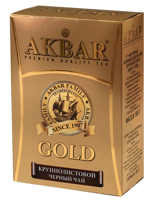 

Чай черный Akbar Gold крупнолистовой 250 г