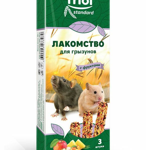  Лакомство для грызунов Triol с фруктами 80 г