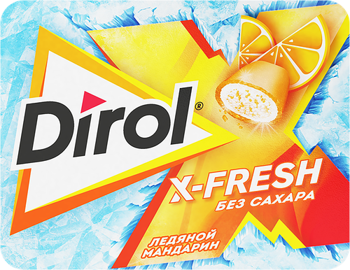 

Жевательная резинка Dirol X-fresh Ледяной Мандарин без сахара со вкусом мандарина 16 г