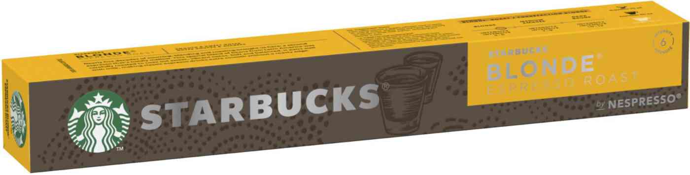 

Кофе в капсулах Starbucks Blonde espresso, 10 капсул для Nespresso 166 г