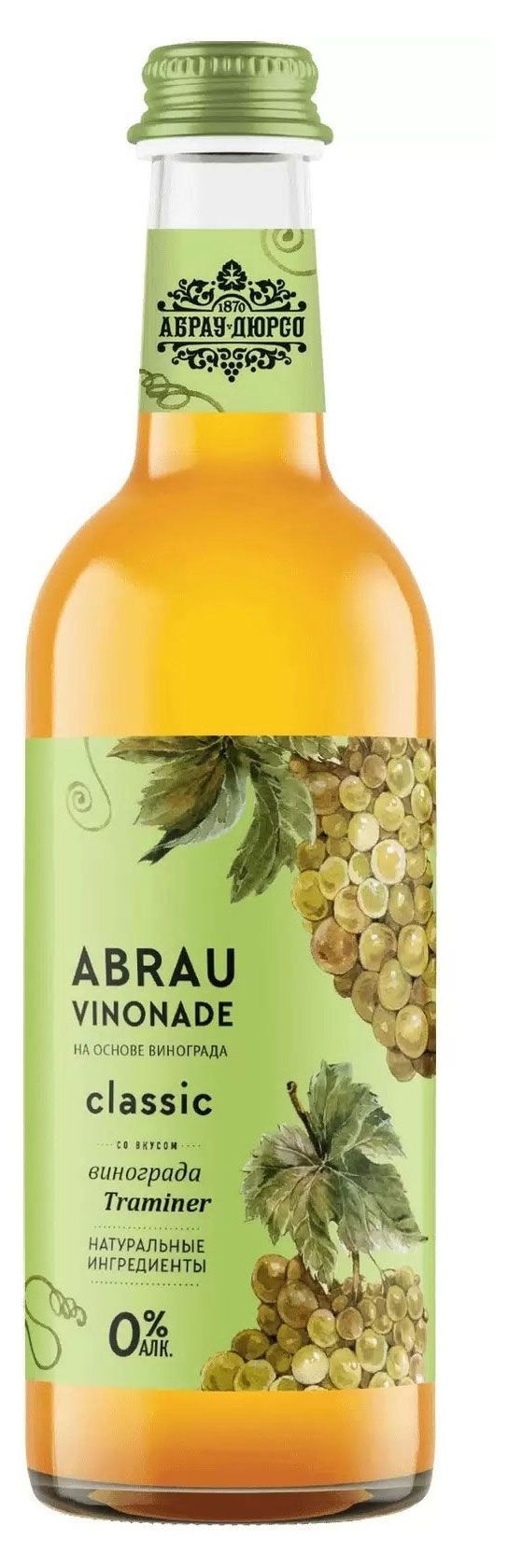 

Напиток Абрау-Дюрсо Vinonade Abrau classic Traminer безалкогольный 0.375 л