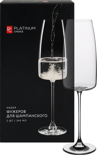 

Набор фужеров для шампанского Platinum Choice 340 мл., 2 шт