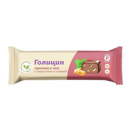 Конфеты Голицин Пралине к чаю с мальтитом и стевия 36 г