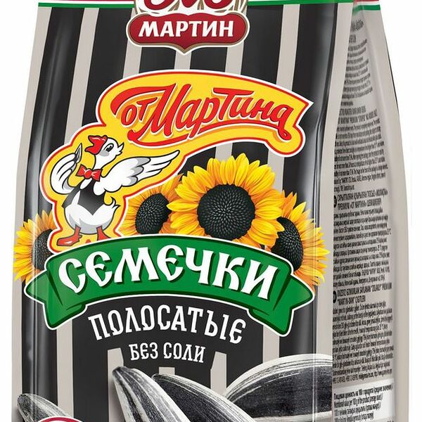 Семечки подсолнечные От Мартина Отборные полосатые обжаренные 150 г