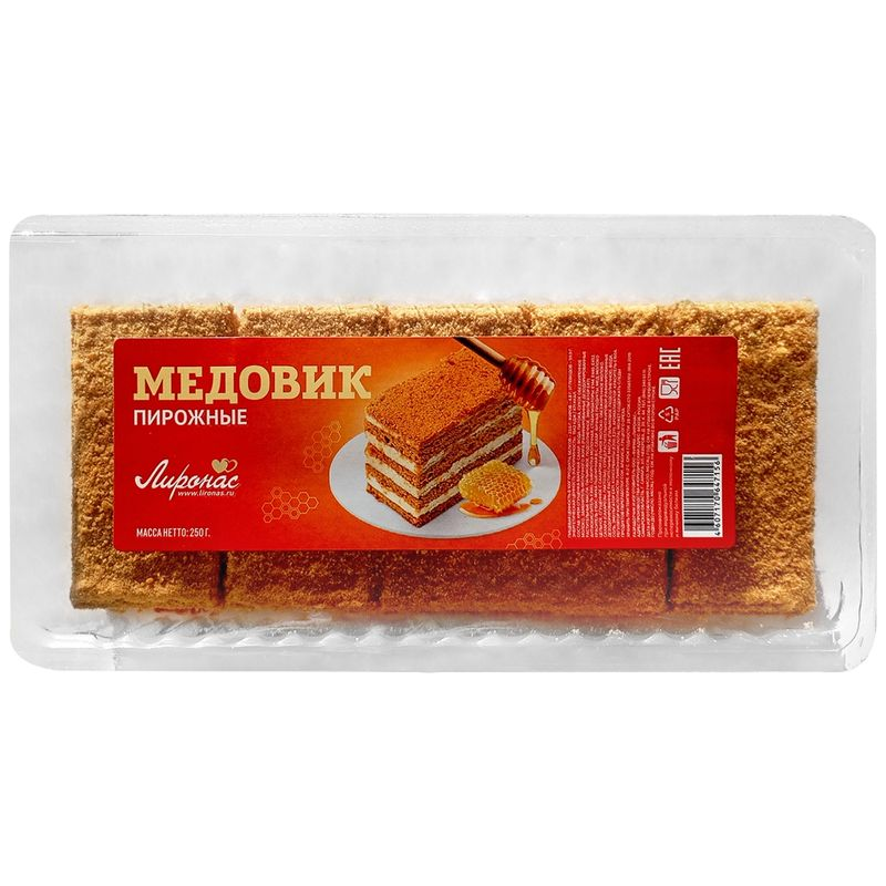 

Пирожные Лиронас Медовик 250 г