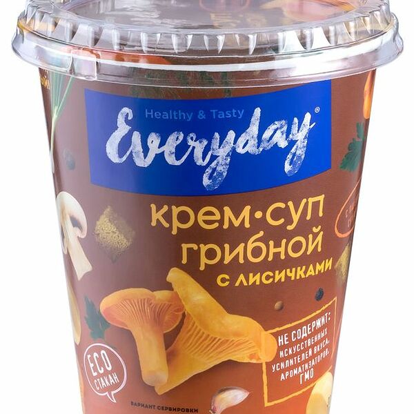 Крем-суп EVERYDAY Грибной с лисичками и пшеничными сухариками, 32 г