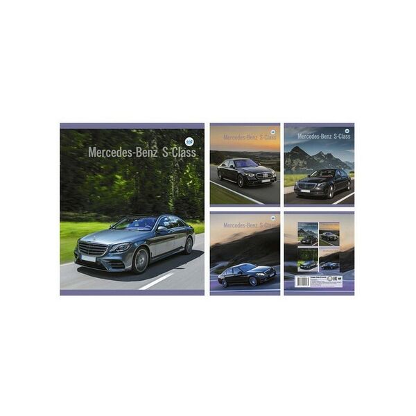 Тетрадь общая клетка 96л серия Автомобиль №144-23