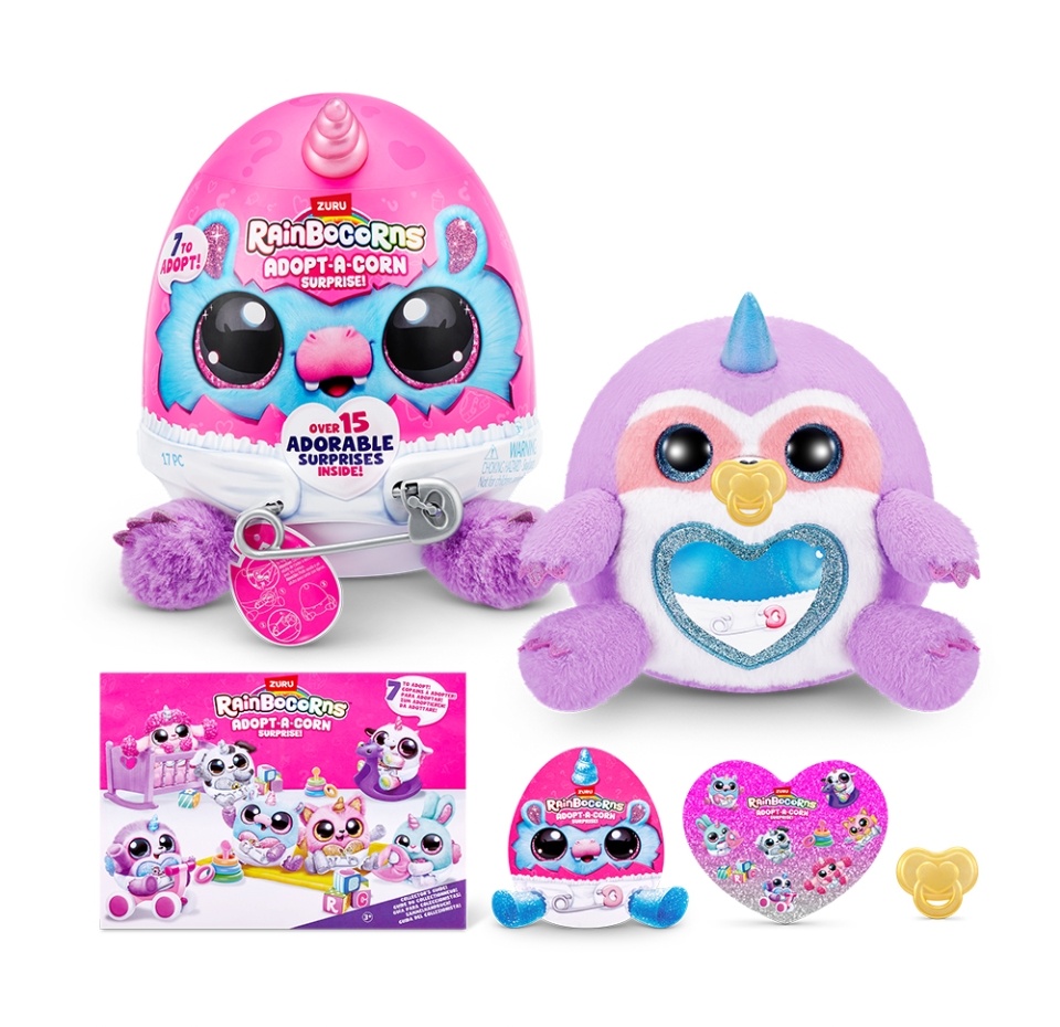 

Игрушка в яйце Zuru RainBocorns Adopt-a-corn 13.5см в ассортименте