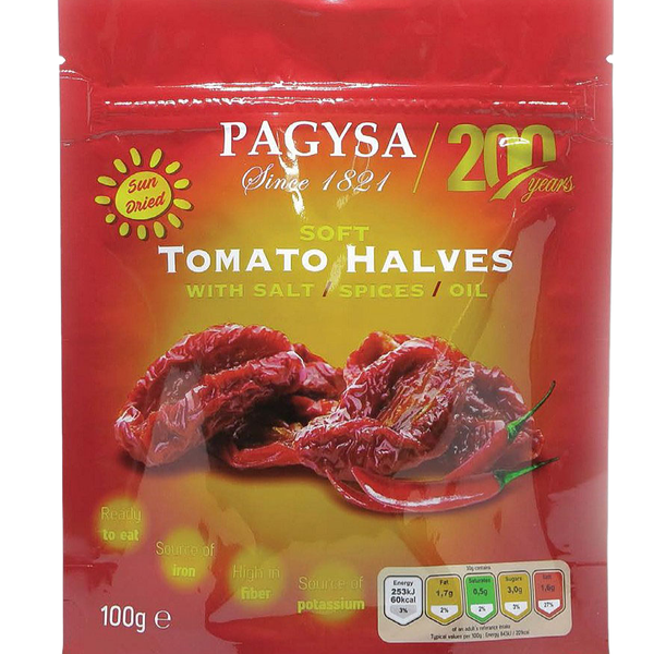 Томаты Pagysa вяленые с маслом и перцем чили 100 г