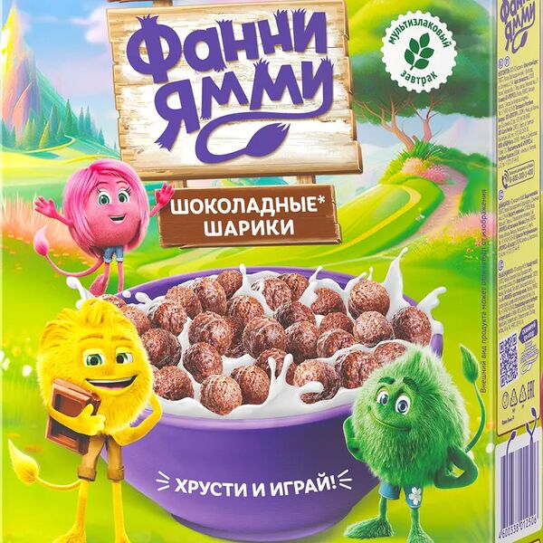 Шарики шоколадные Фанни Ямми мультизлаковые 200 г