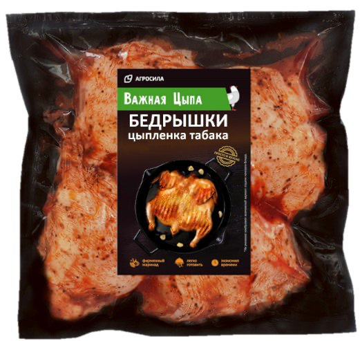 

Бедрышки цыпленка табака Важная Цыпа охлажденные 900 г