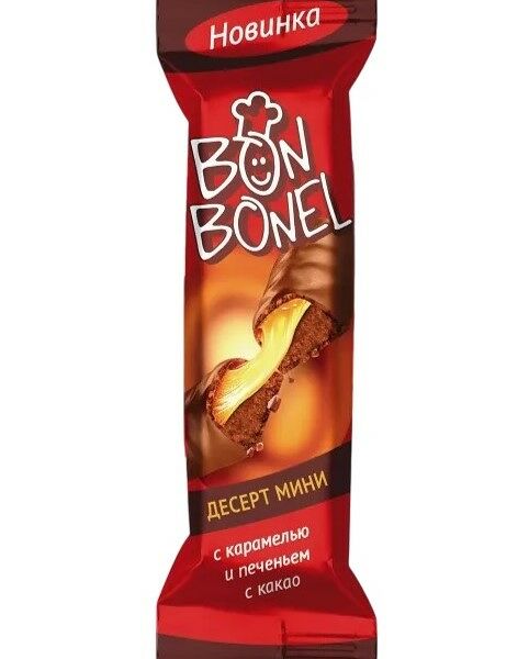 Конфеты Essen Bon Bonel Десерт мини с карамелью и печеньем с какао, вес