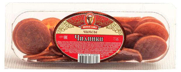 

Чипсы Мясная лавка Чилинки из курицы сырокопченые 100 г