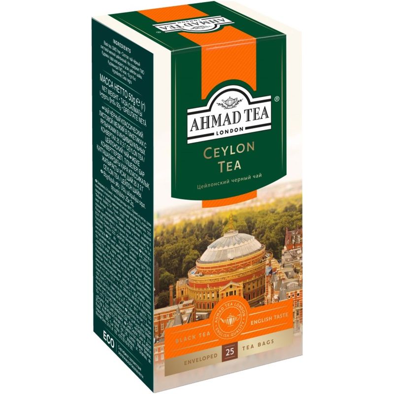 

Чай Ahmad Tea цейлонский 25 пакетиков 50 г